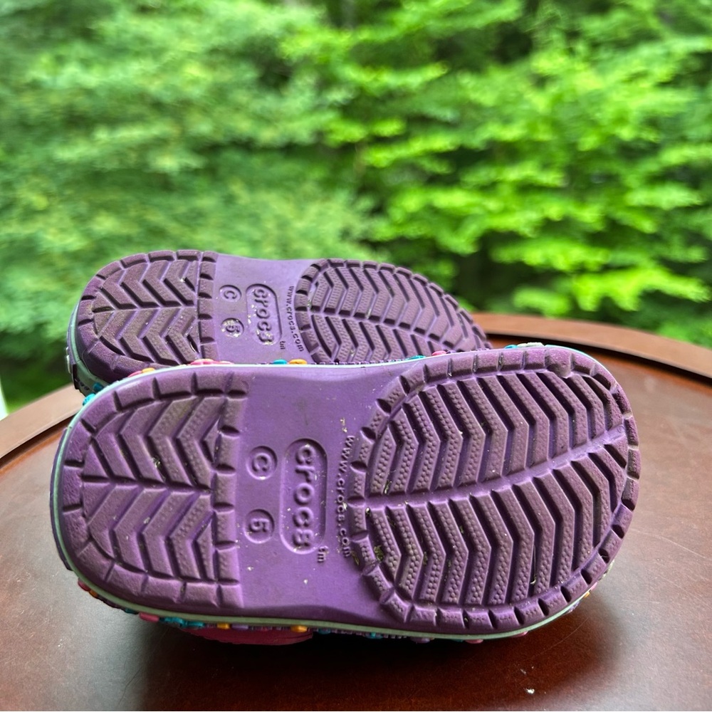 Crocs x Paw Patrol | Toddler Girl Size 5 | Rare Rainbow Butterfly Skye Clogs - Picture 10 of 12